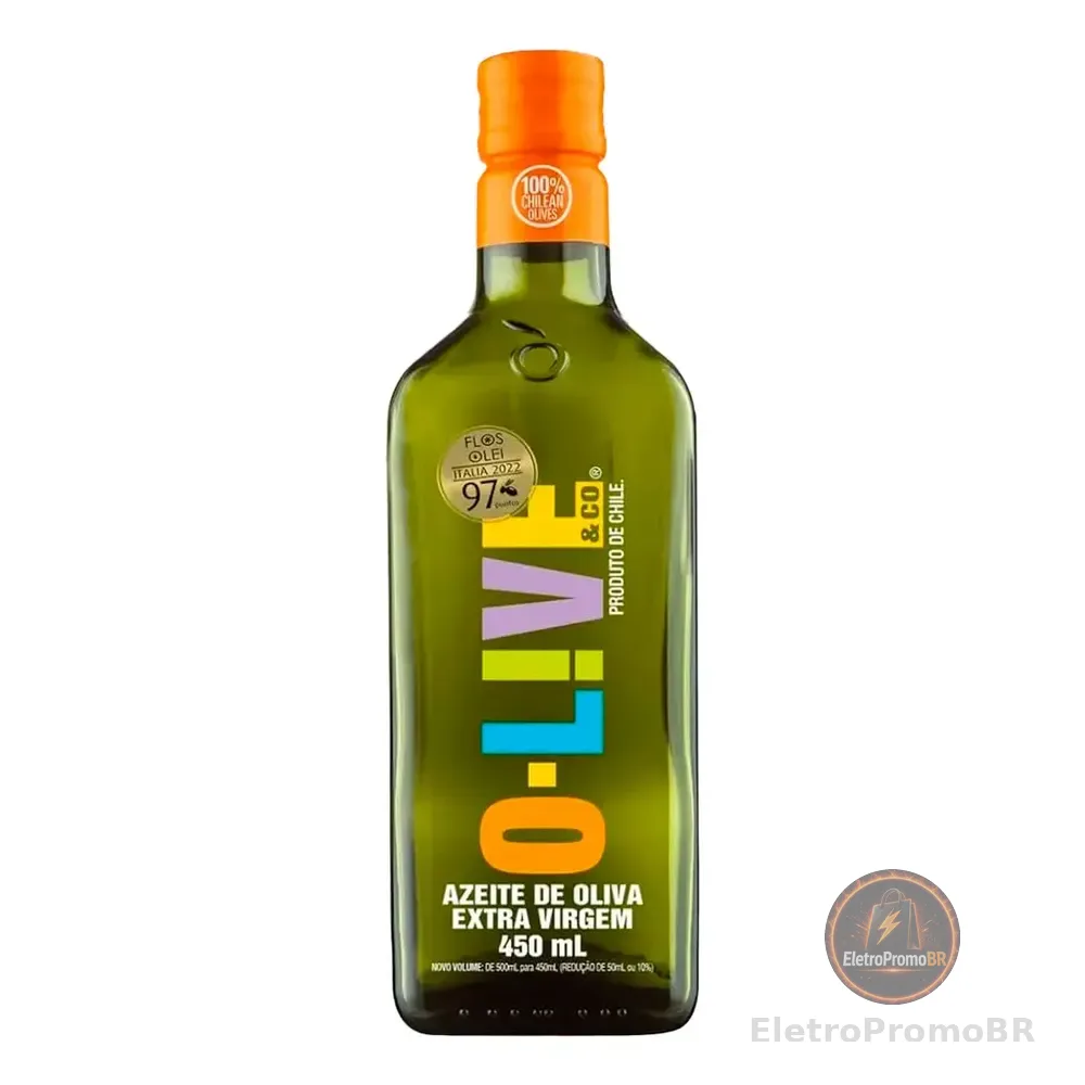 Azeite O-live Extra Virgem 450ml Acidez Máxima 0.4%