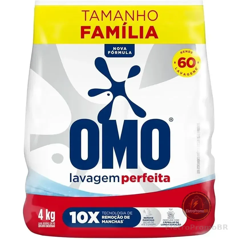 Sabão Em Pó Omo Lavagem Perfeita 4kg