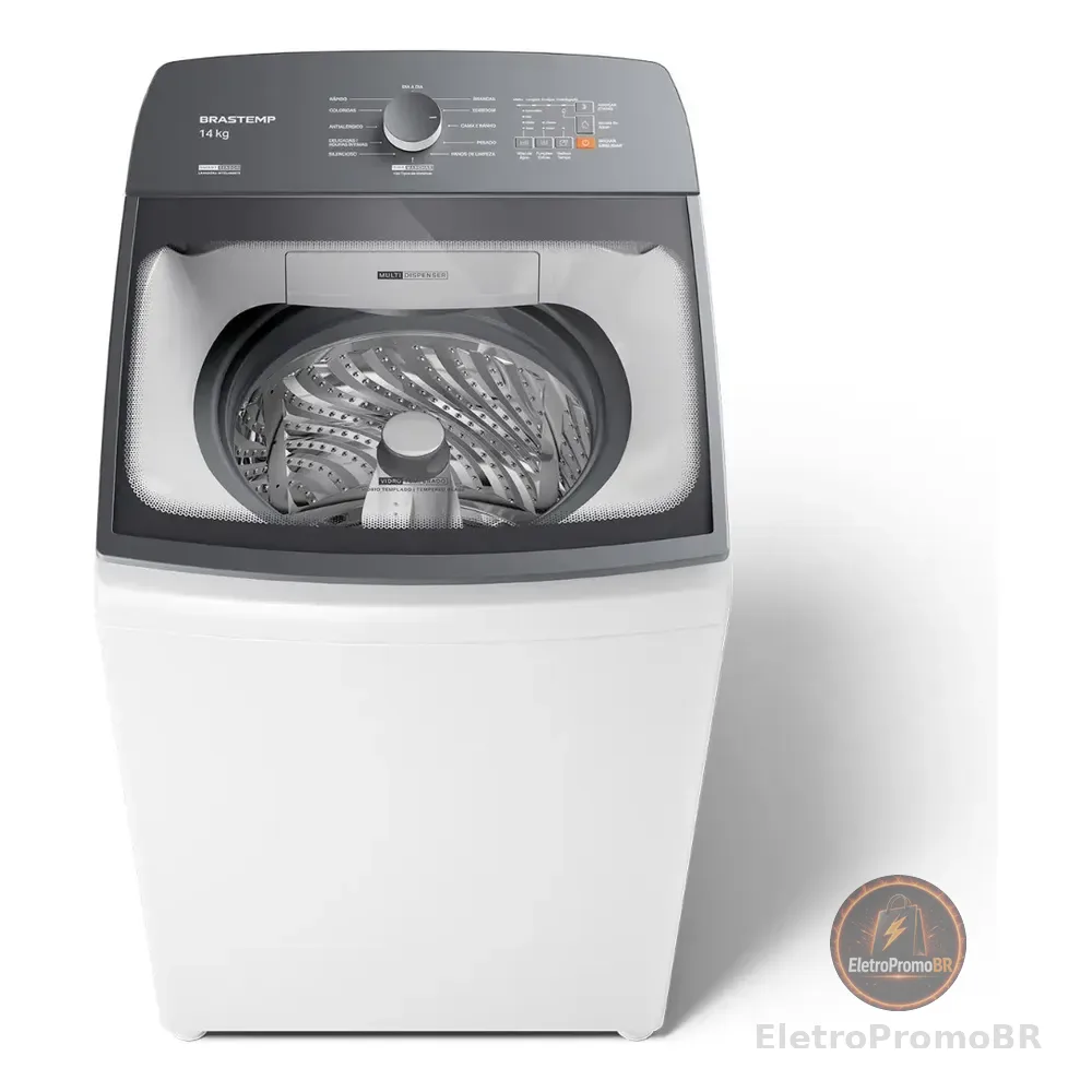 Máquina De Lavar Brastemp 14kg Branca Smart Sensor- Bwj14ab 127v Branco