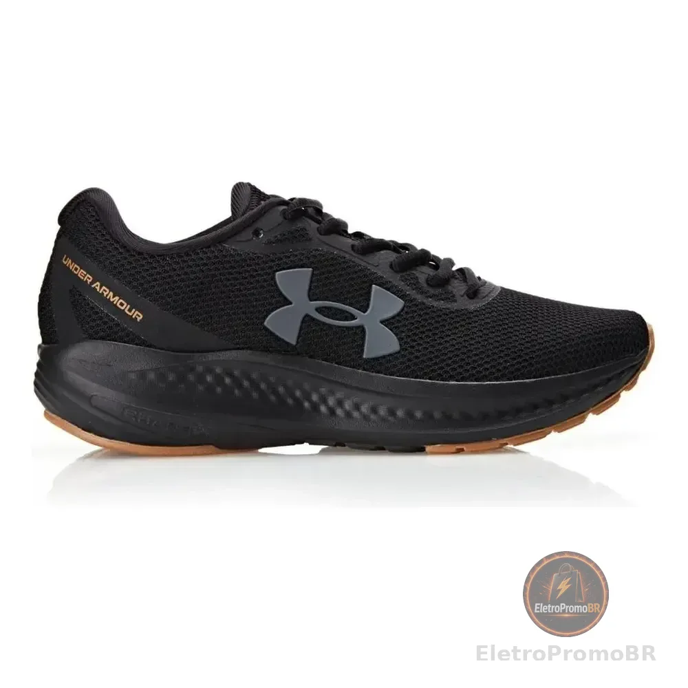 Tênis Masculino De Corrida Charger Wing Under Armour Preto/cinza Liso 39 Br