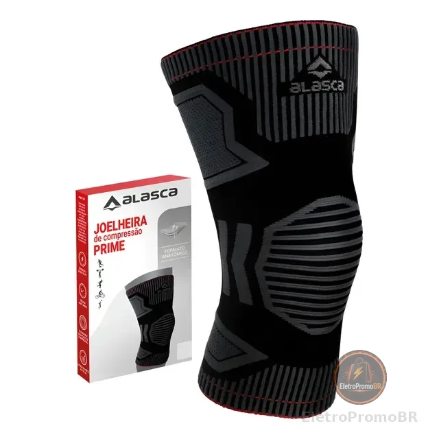 Joelheira De Compressão Prime Alasca - Tecnologia Knit 3d