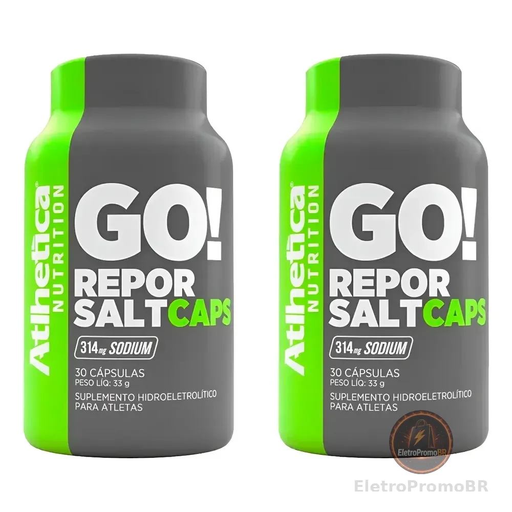 Kit 2x Repor Salt Cápsulas De Sal Go! Endurance - Atlhetica  Sem Sabor
