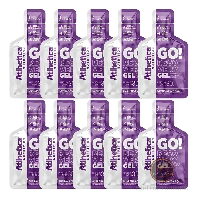 Go! Recovery Gel Repositor - 10 Sachês - Atlhetica Nutrition