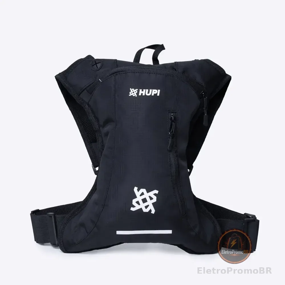 Mochila De Hidratação Hupi Huwe Lite Preto Com Refil Bike Liso