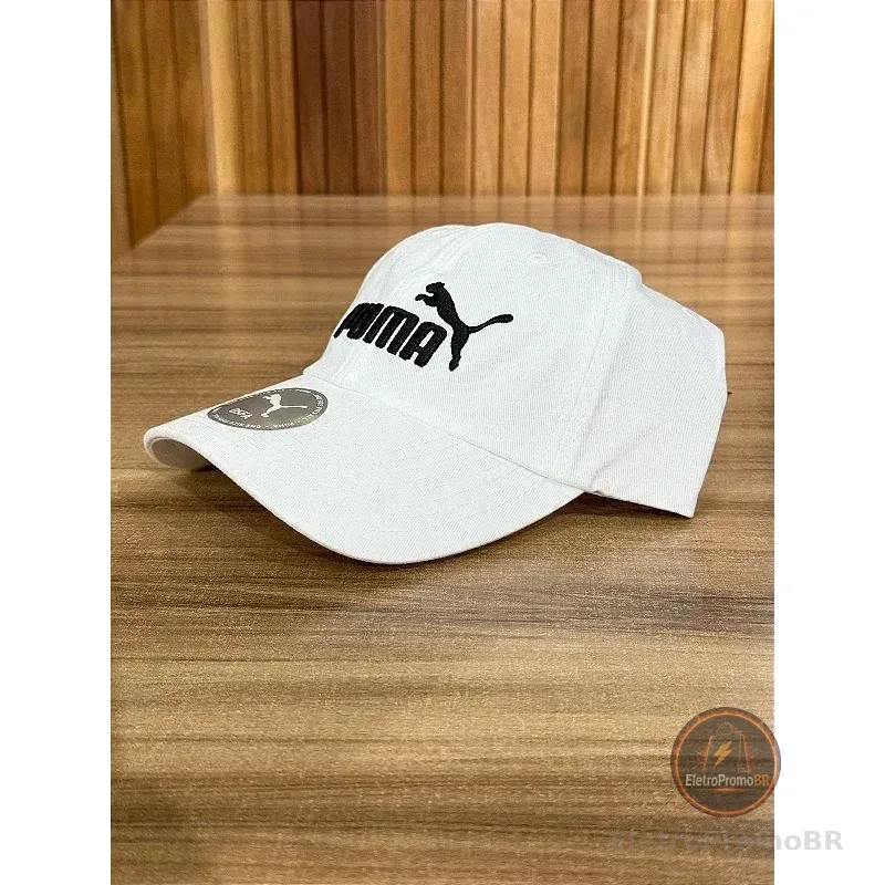 Boné Ess No.1 Logo Baseball Puma Branco Un Liso