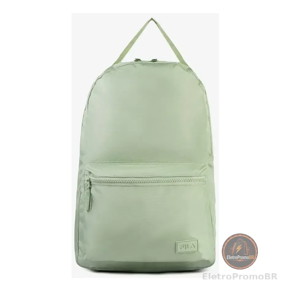 Mochila Box Letter Fila Verde Sálvia Claro Liso