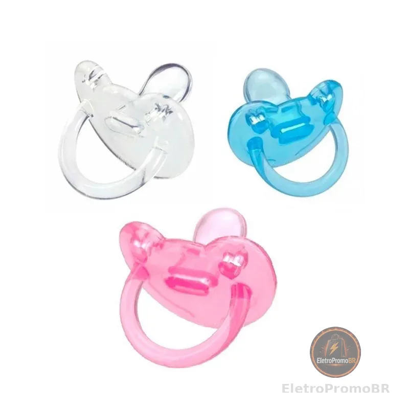 Chupeta Transparente Soft 100% Silicone Pepeta Saquinho