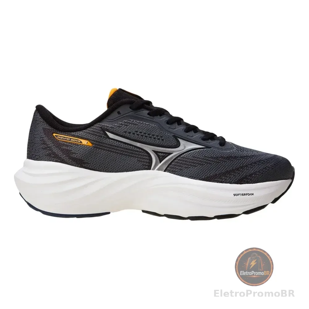 Tênis Esportivo Masculino Goya 3 Mizuno Cinza Lisa 41 Br