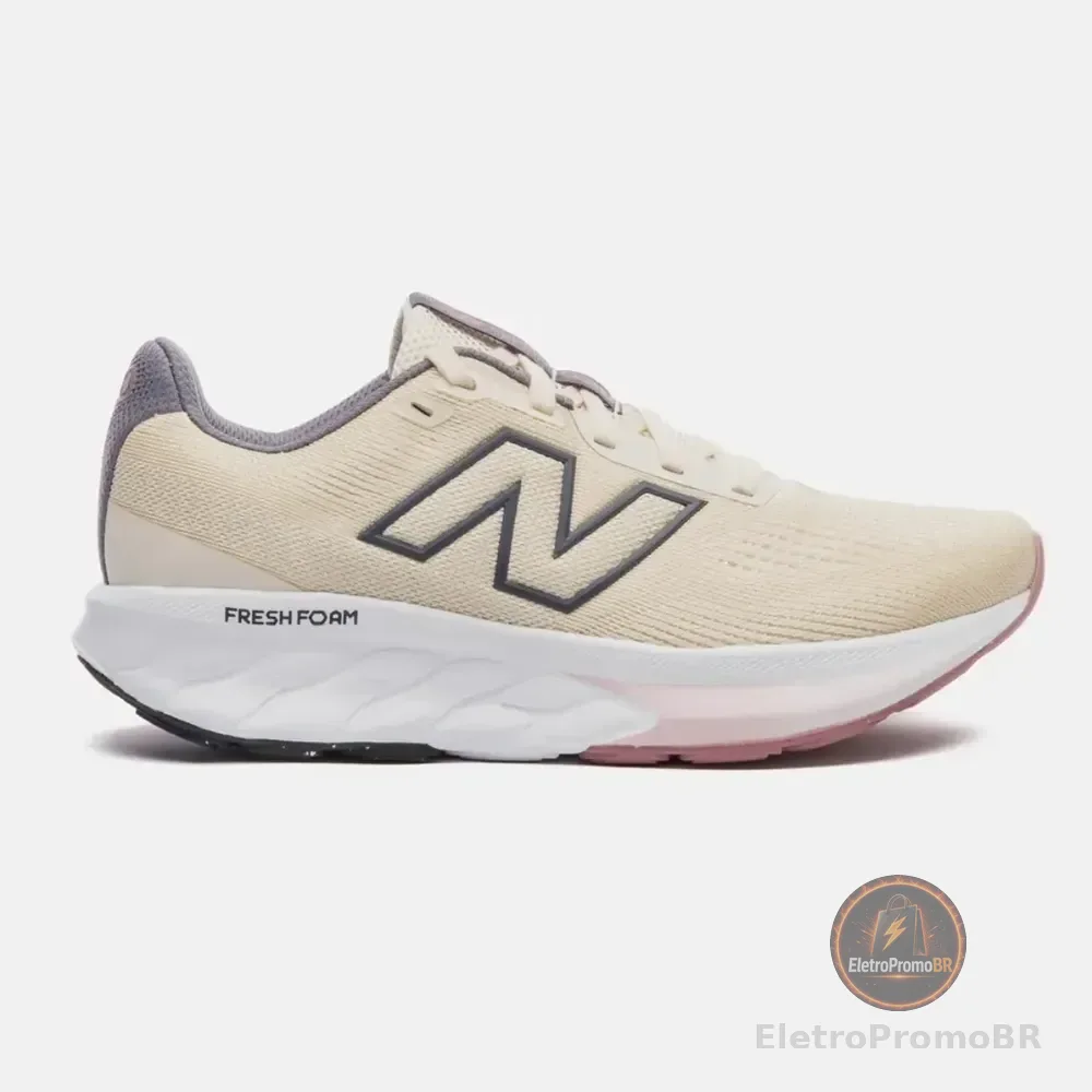 Tênis Feminino New Balance Fresh Foam 520 V9 Esporte Running Bege 34