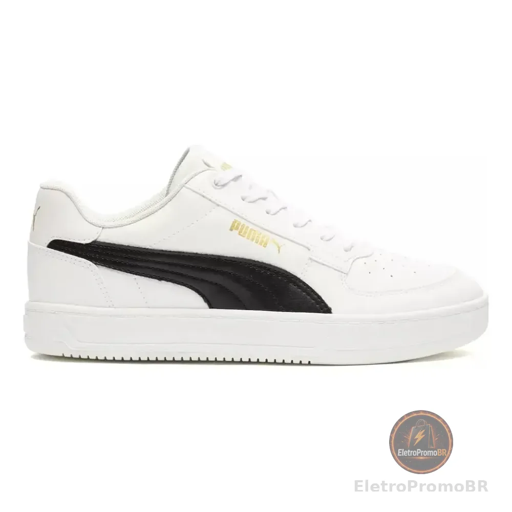 Tênis Masculino Caven 2.0 Puma Liso 41 Branco/preto 39 Br
