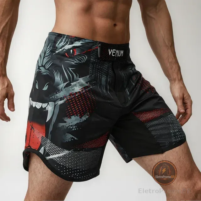Bermuda Venum Lobo Short Mma Muay Thai Luta Masculino