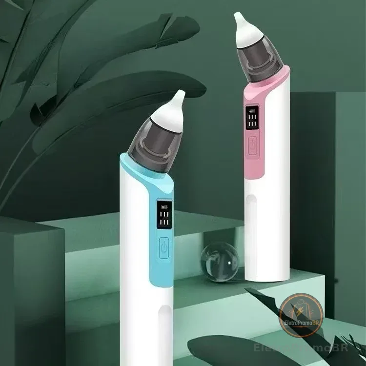 Aspirador Nasal Recarregável Para Bebês Silicone Ajustável Sucção Elétrica Crianças