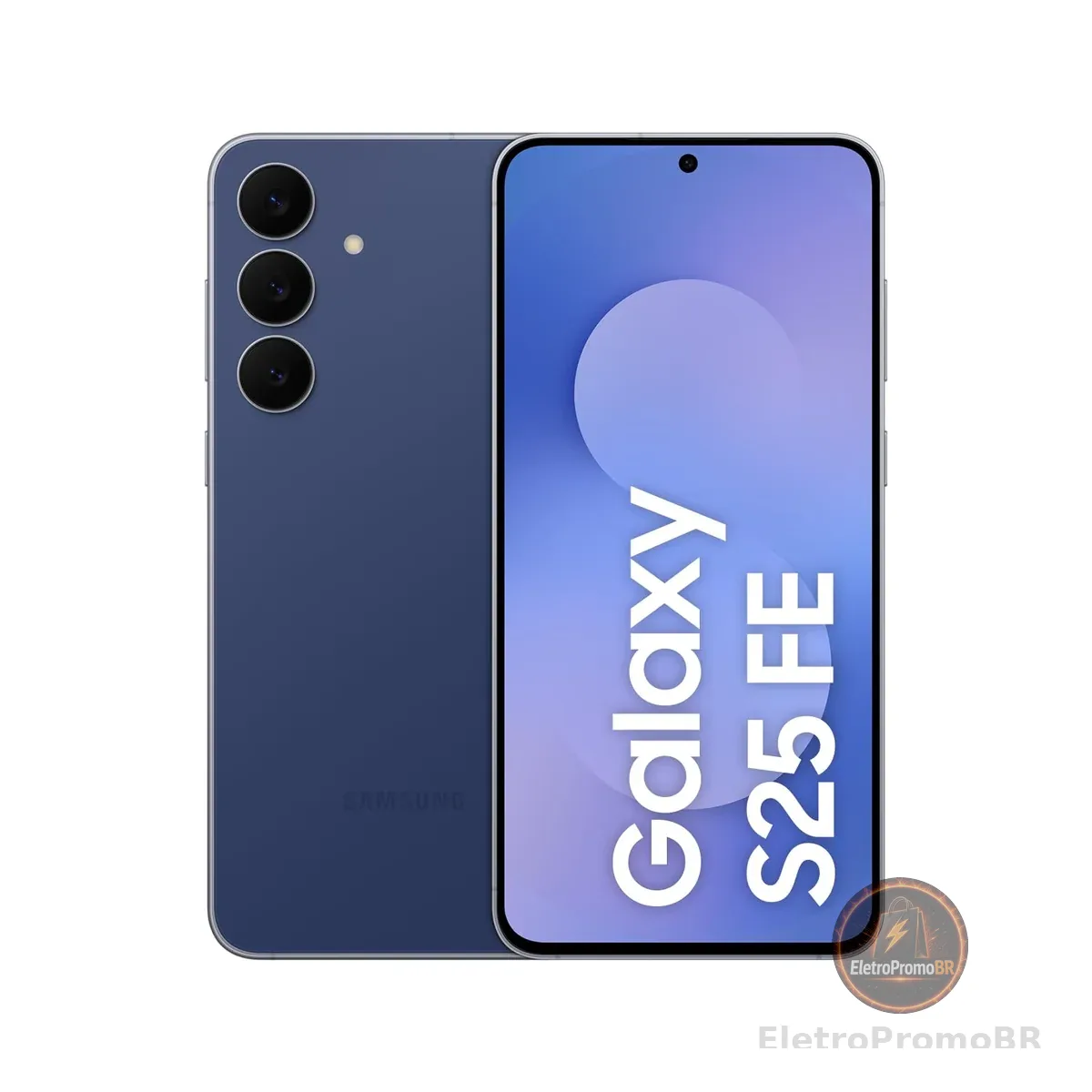 Celular Samsung Galaxy S25 FE 5G, 128GB, 8GB, Câmera Tripla - Azul Marinho