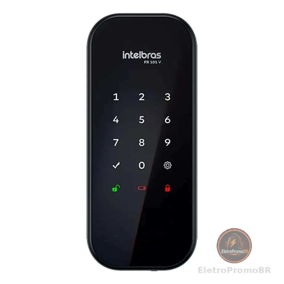 Fechadura Digital De Sobrepor Fr 101 V Preta Intelbras Preto