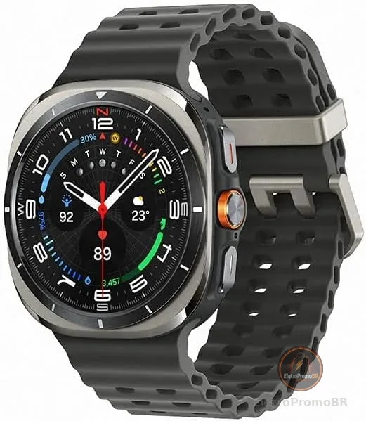 Samsung Galaxy Watch Ultra 2025 Smartwatch 47mm LTE, Galaxy AI, Titânio Aeroespacial, Titânio Cinza