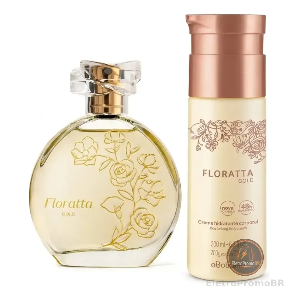 Combo Floratta Gold: Desodorante Colônia 75ml + Creme Hidrat