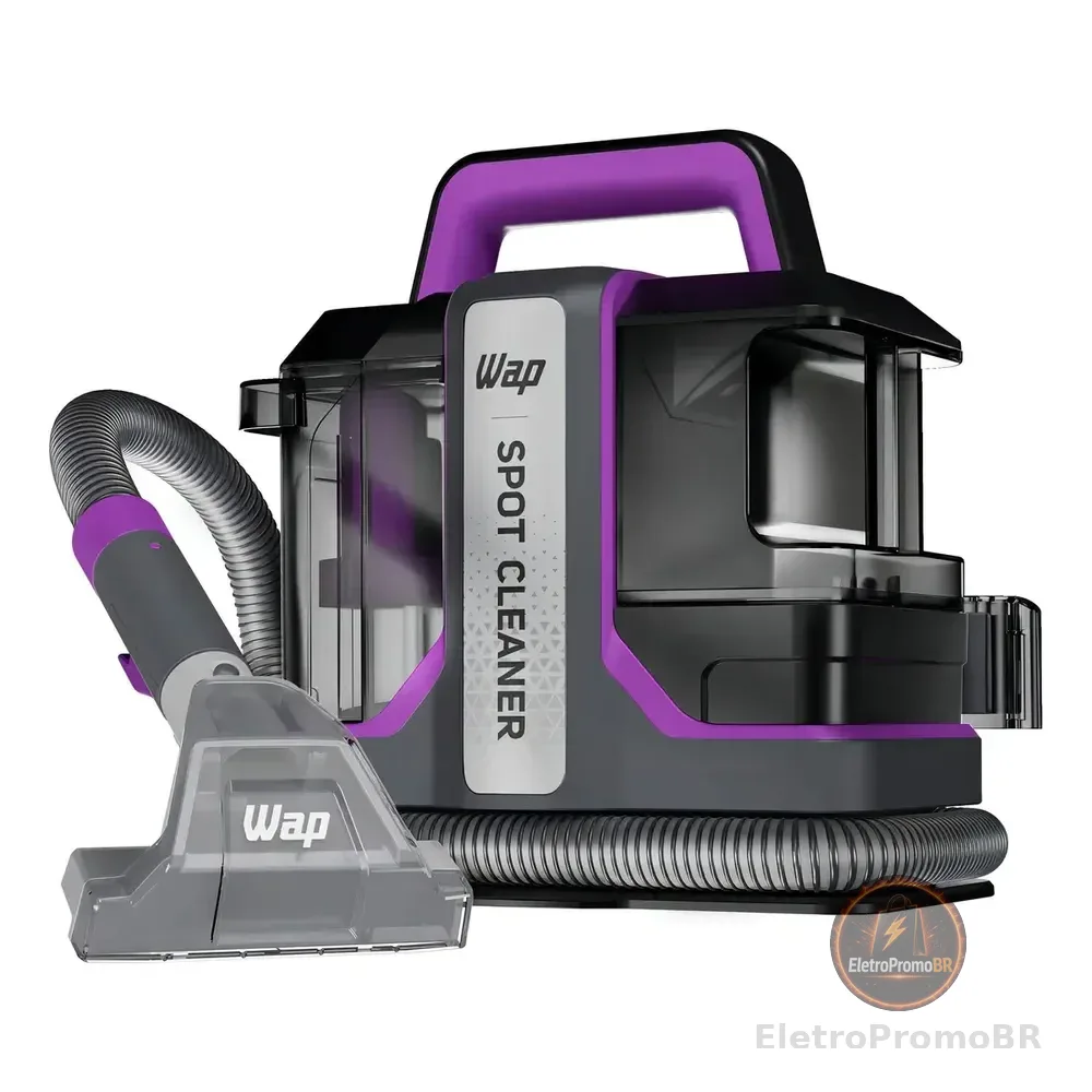 Extratora De Sujeira Portátil Wap Spot Cleaner W3 Borrifa Esfrega E Extrai 1450w De Potência E Bico De Autolimpeza Cinza/roxo 127v
