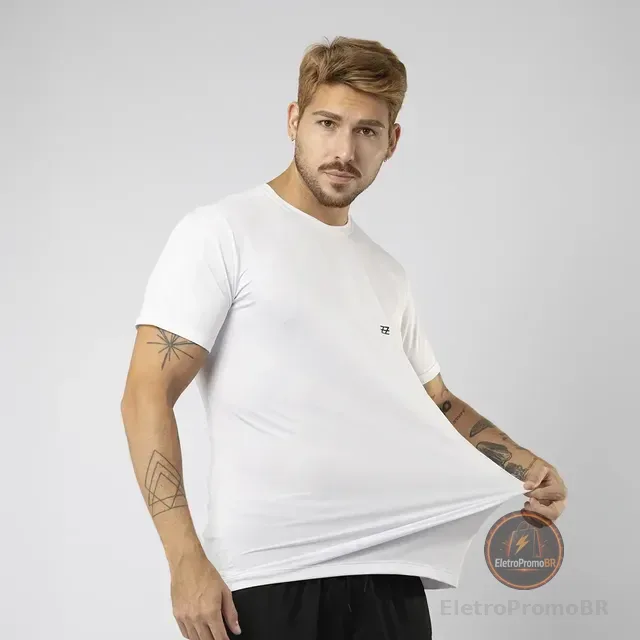 Camiseta Dry Poliamida Academia Treino Masculina