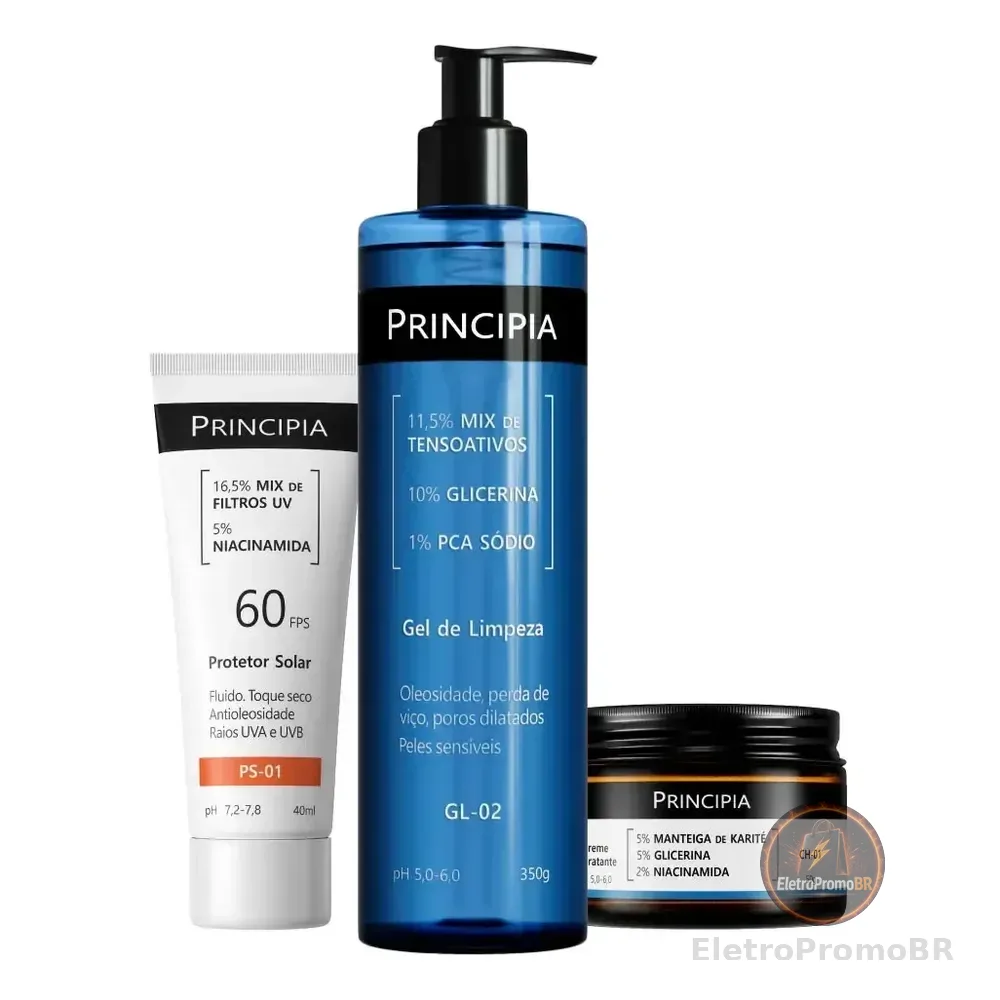 Principia Kit Completo Para Pele Sensível Com Fps 60