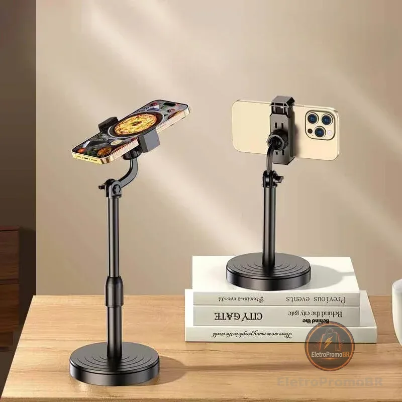 Suporte De Celular Tripé Para Mesa Ideal Para Gravação de Vídeos Ajustável 360°