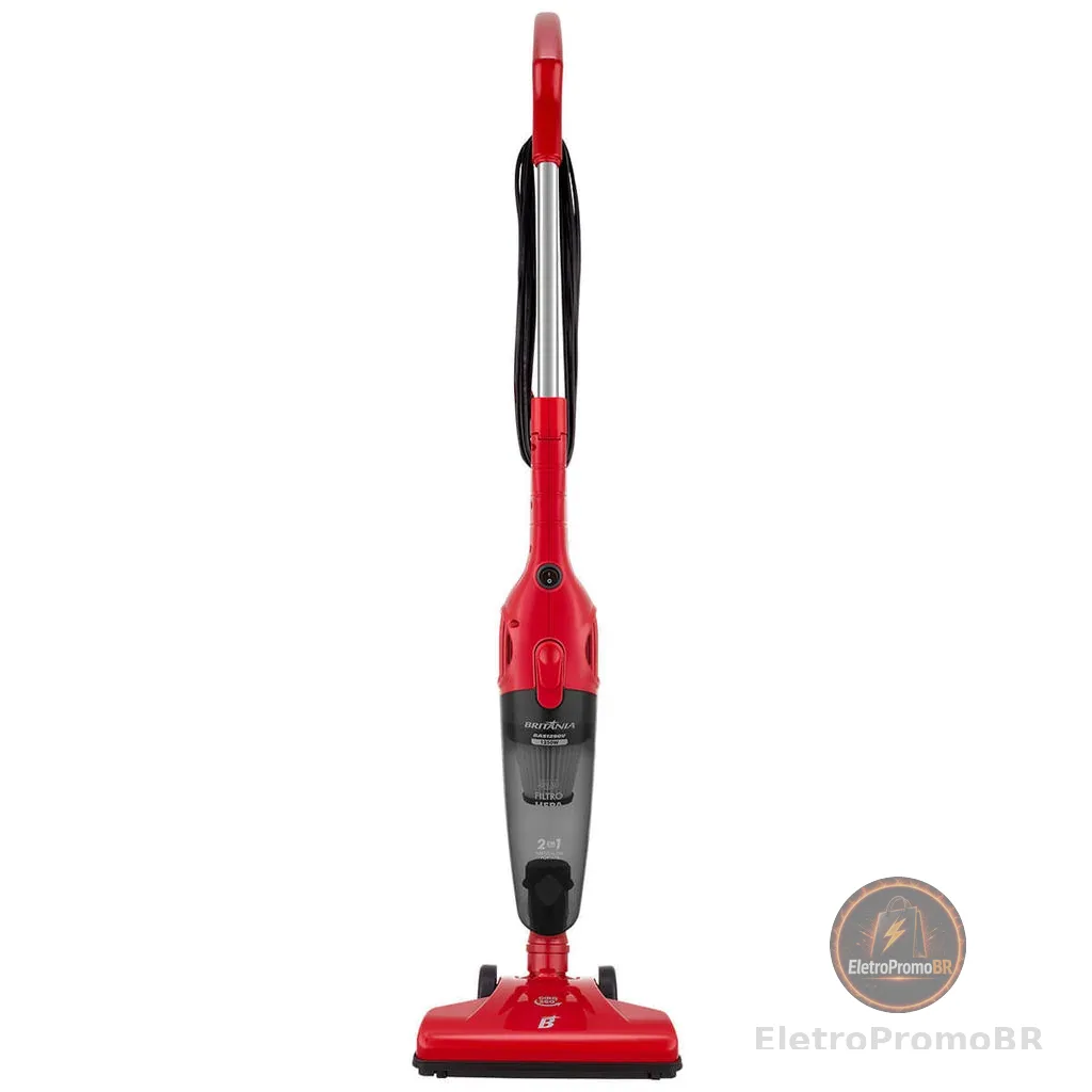 Aspirador de Pó Vertical Britânia 2 em 1 1250W BAS1290V