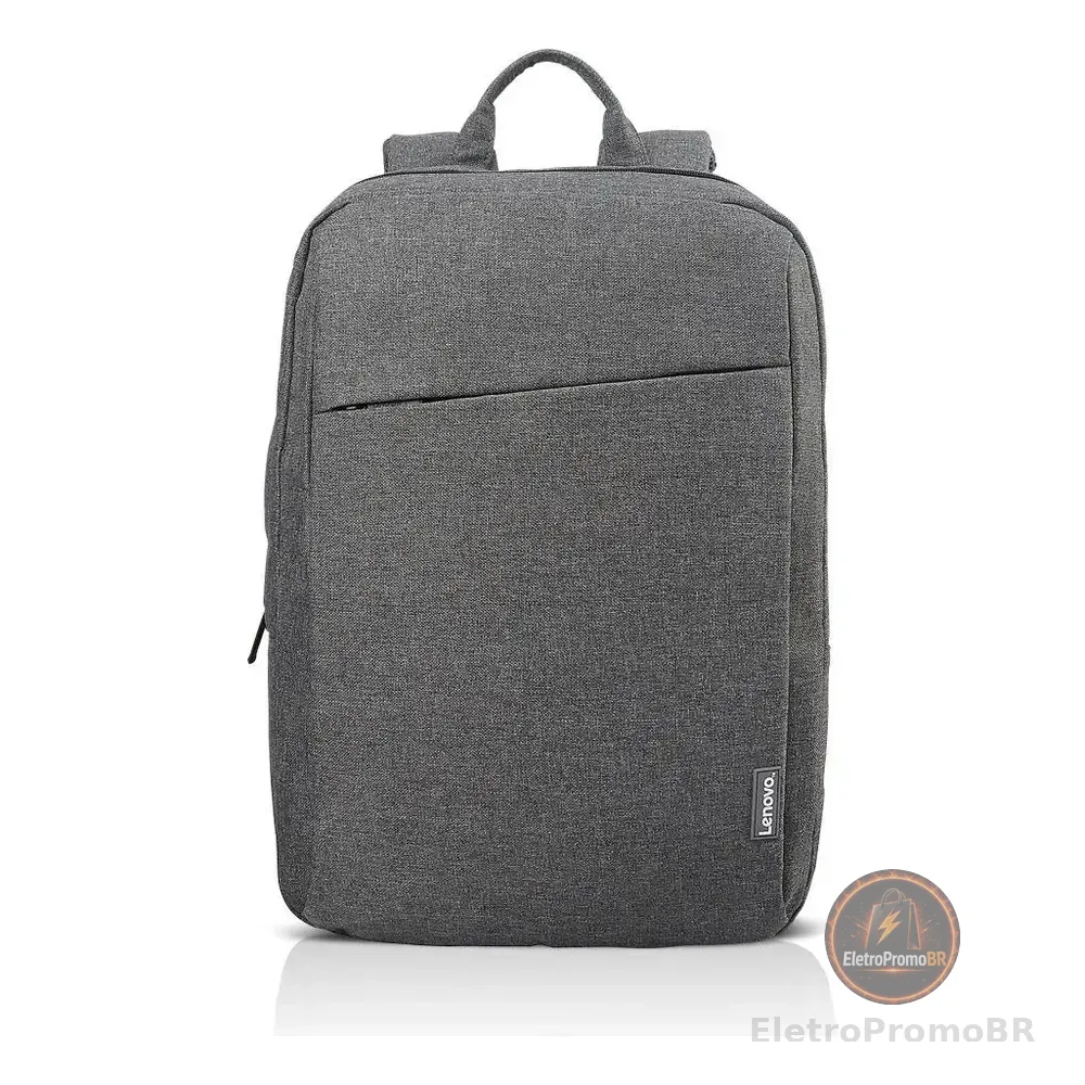 Mochila Para Laptop Lenovo Casual B210 15,6 Gx40q17227 Com Design De Tecido De Poliéster De Cor Cinza Liso