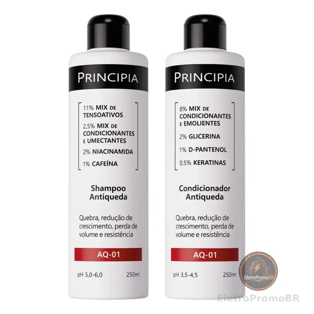 Principia Kit Shampoo E Condicionador Antiqueda Aq-01