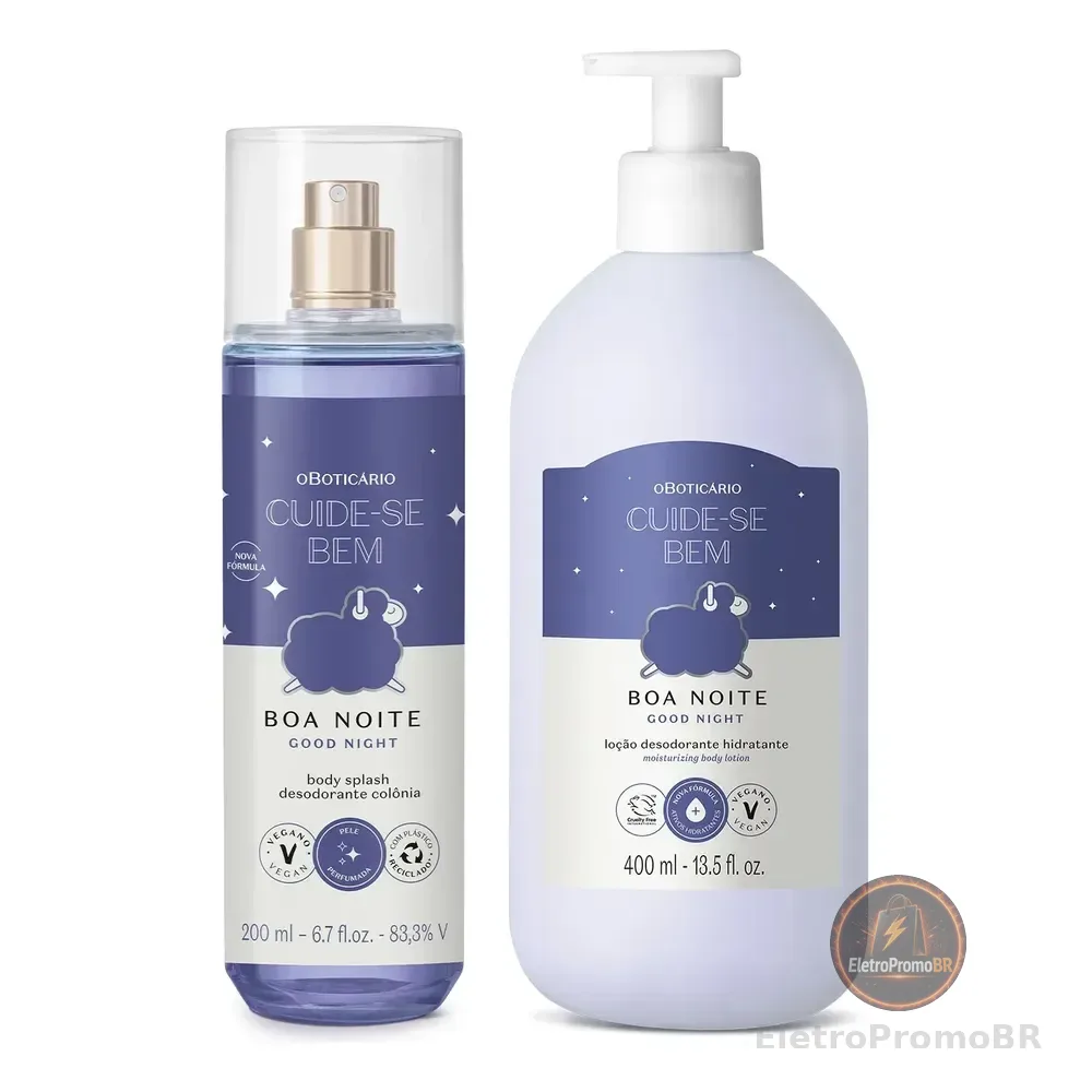 Kit Cuide-se Bem Boa Noite: Body Splash 200ml + Hidratante Desodorante Corporal 400ml