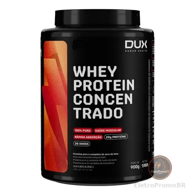 Dux Whey Protein Concentrado Dux Nutrition Sabores 900g