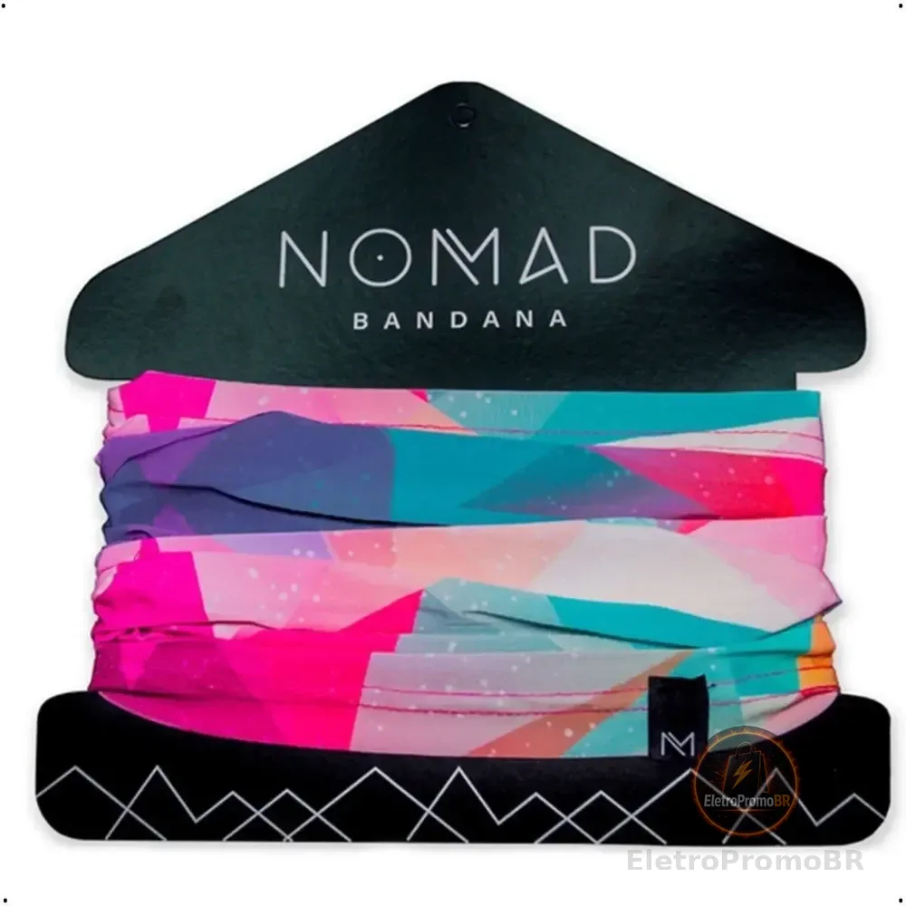 Bandana Nomad Prisma Ciclismo Bike Balaclava Touca Máscara Rosa Único