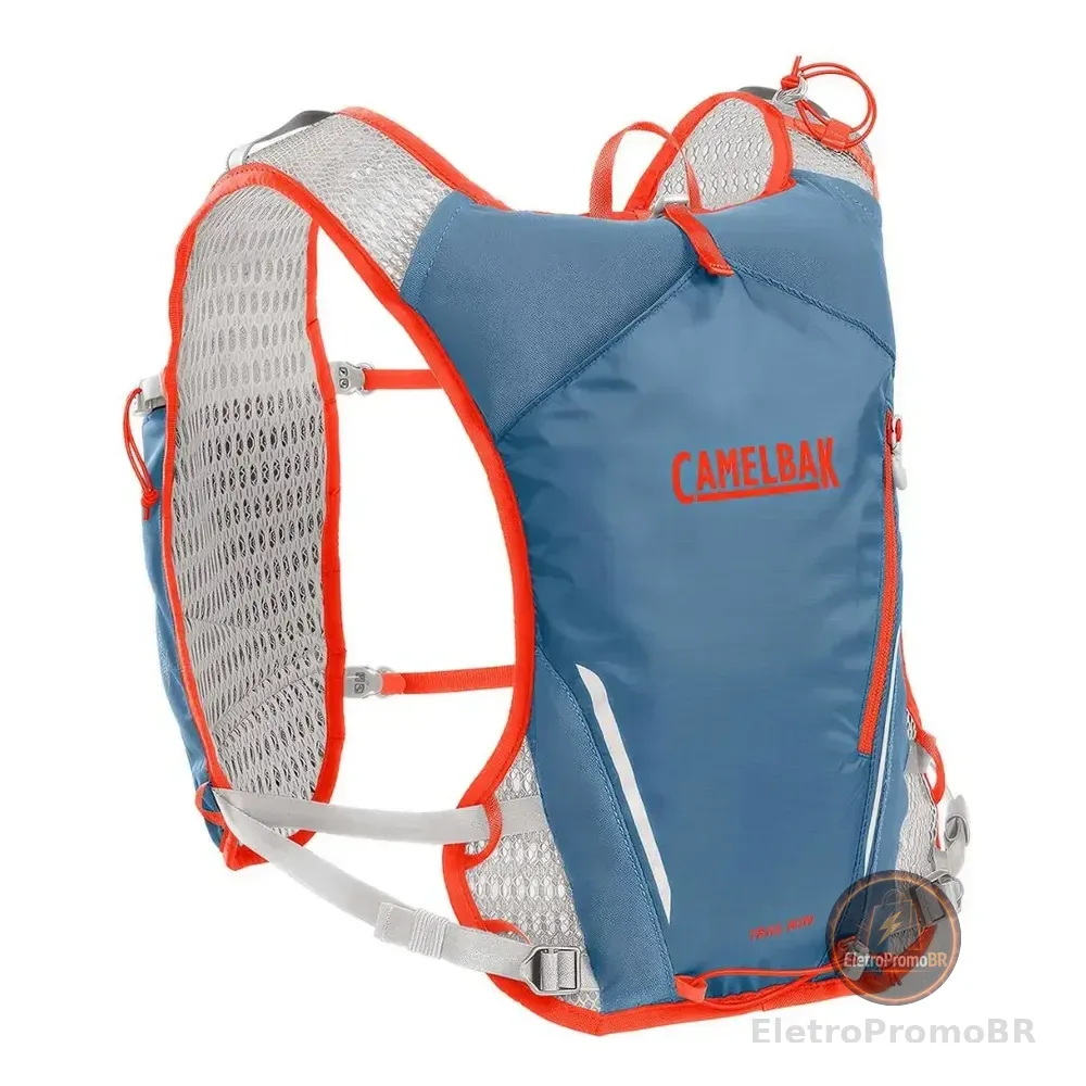 Colete De Hidratação Camelbak Trail Run Vest 7l Nylon Cinza