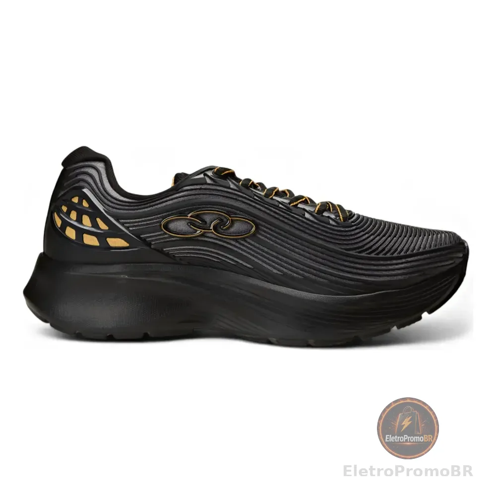 Tênis Esportivo Masculino Fluir Olympikus Preto/chumbo Lisa 42 Br
