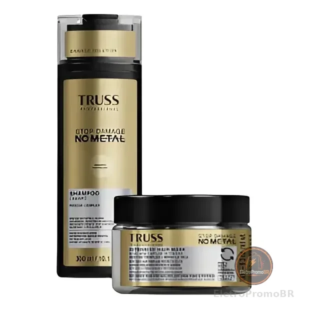 Kit Truss Stop Damage No Metal Shampoo 300ml + Máscara 180g