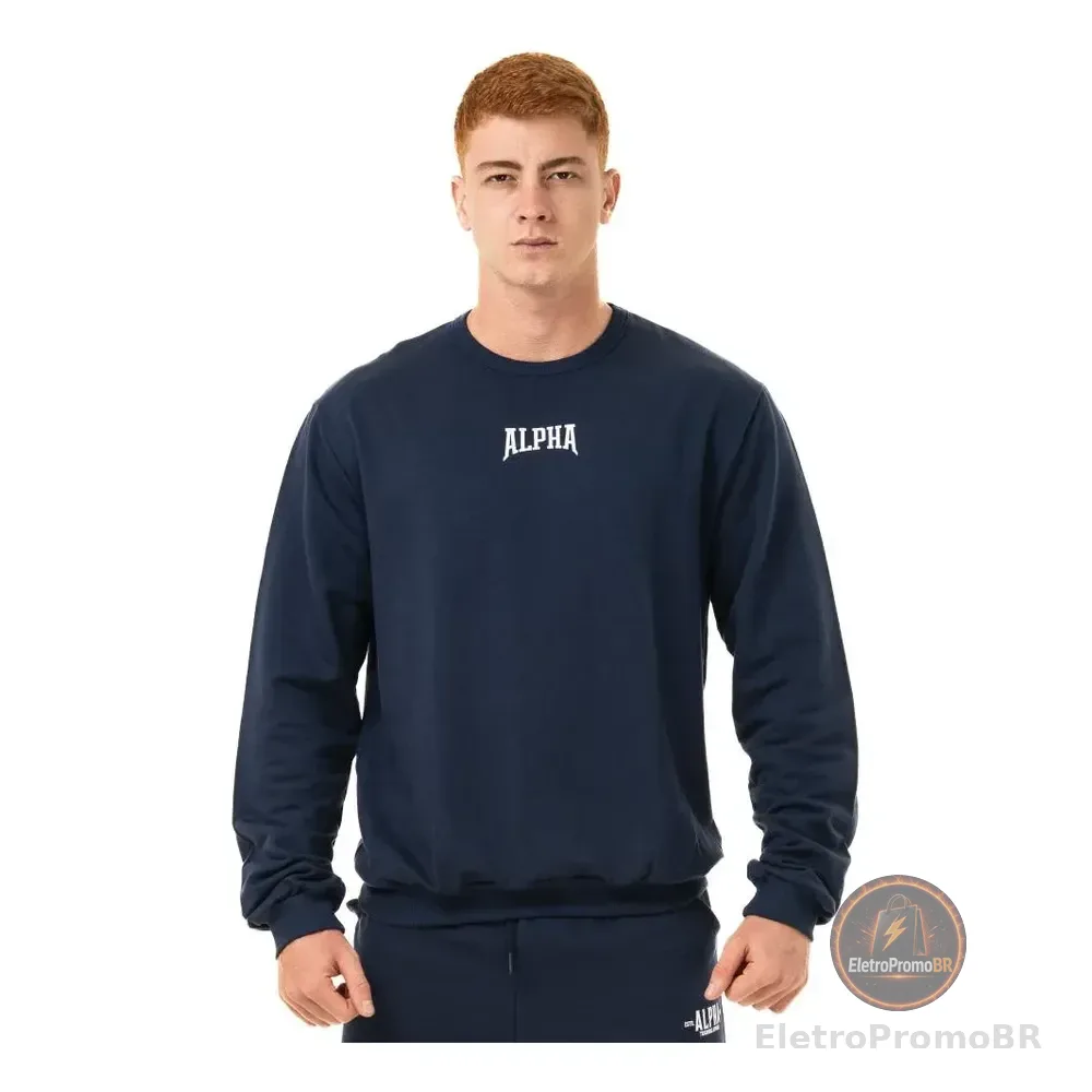 Moletom Masculino Legacy Inverno Alpha Azul-escuro M