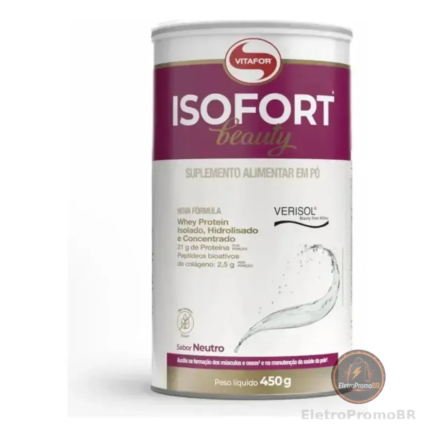 Suplemento Alimentar Isofort Beauty Neutro 450g Vitafor Sem Sabor