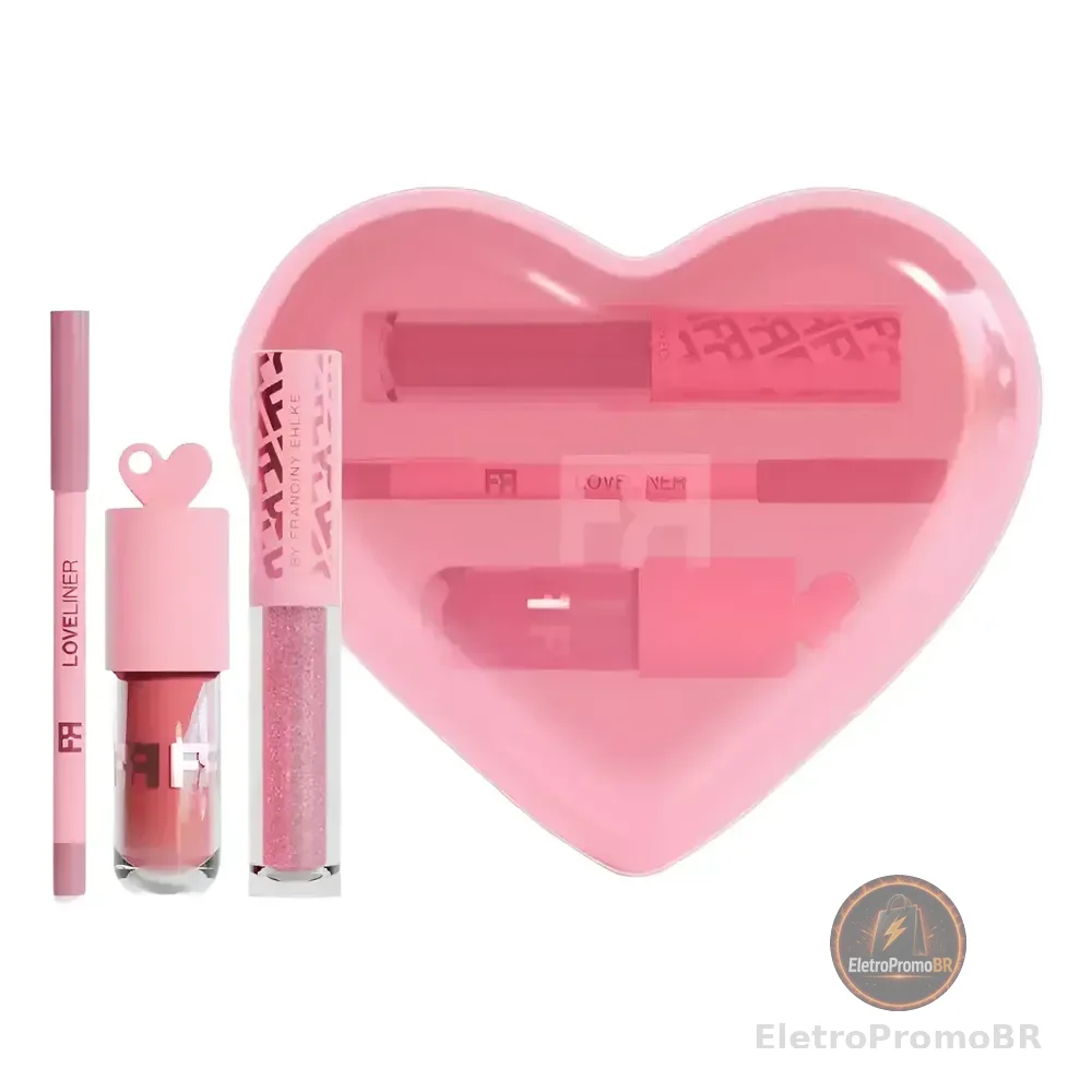 Kit Fran Love Kit Gloss Labial E Lápis Labial By Franciny