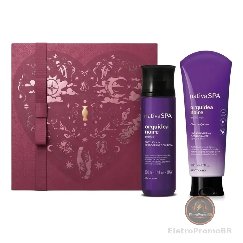 Combo Presente Dia Dos Namorados Nativa Spa Orqupidea Noire