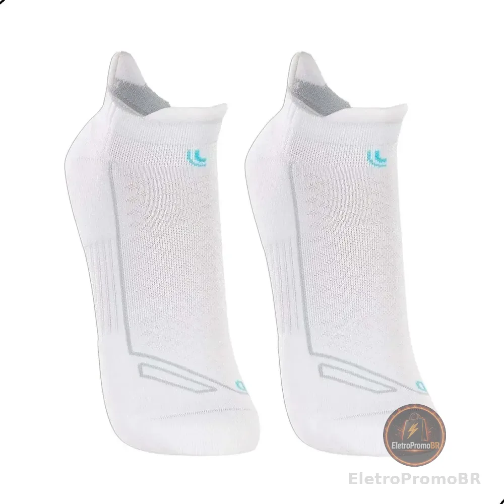 Kit 2 Pares Meia Lupo Dry Soquete Curto Anti Bolhas Corrida Branco M (37-40)