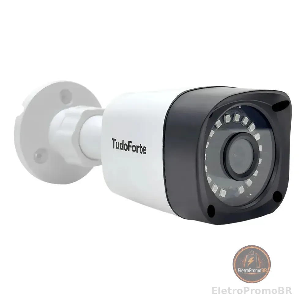 Câmera Cftv Tudo Forte 2020 Bullet 2mp Multi-hd 2.8mm Branco Branco