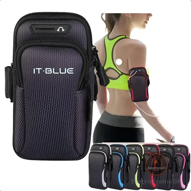 Braçadeira Suporte Porta Celular Braço Corrida Bike Academia