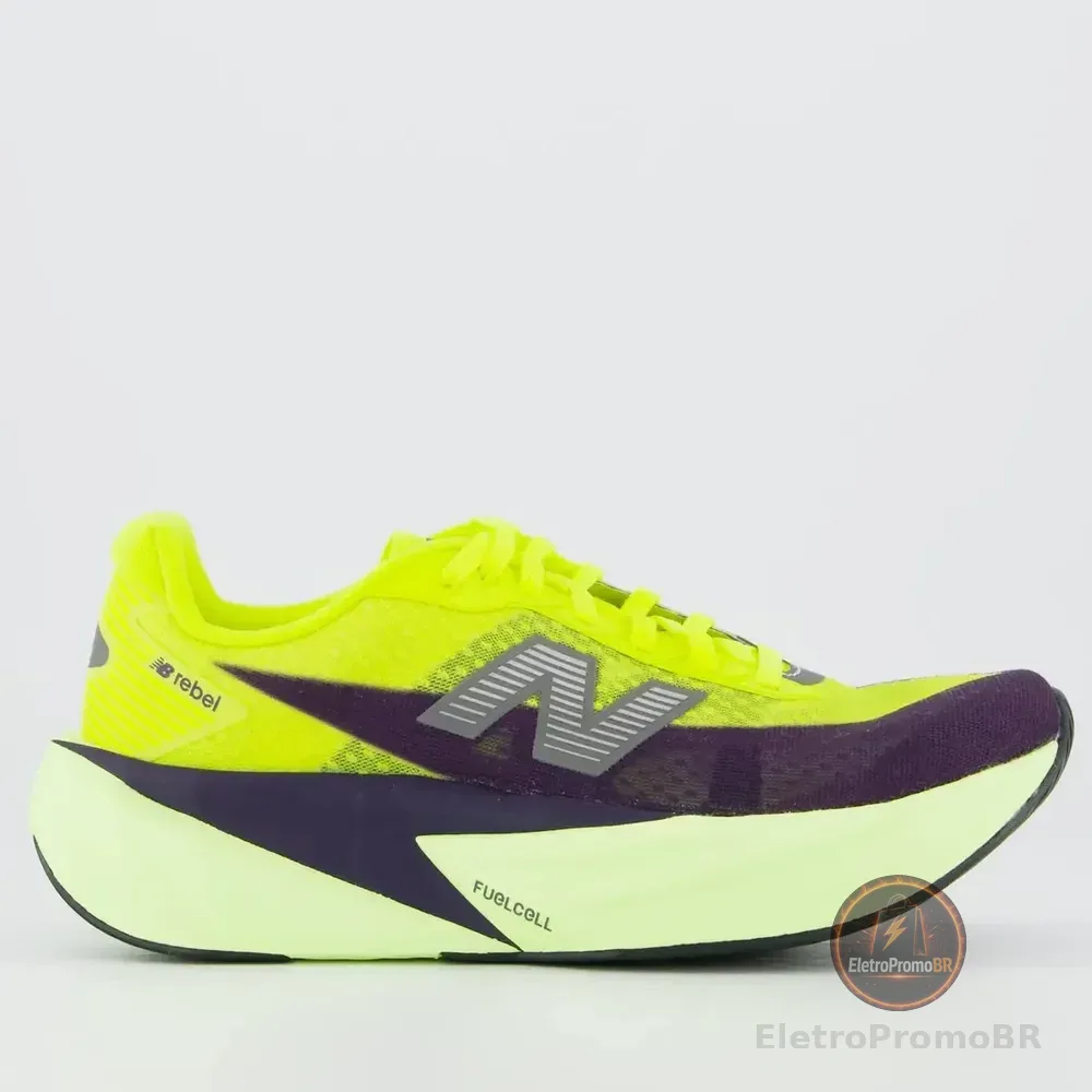 Tênis New Balance Fuelcell Rebel V5 Feminino Verde E Roxo Verde - 38,0 Br