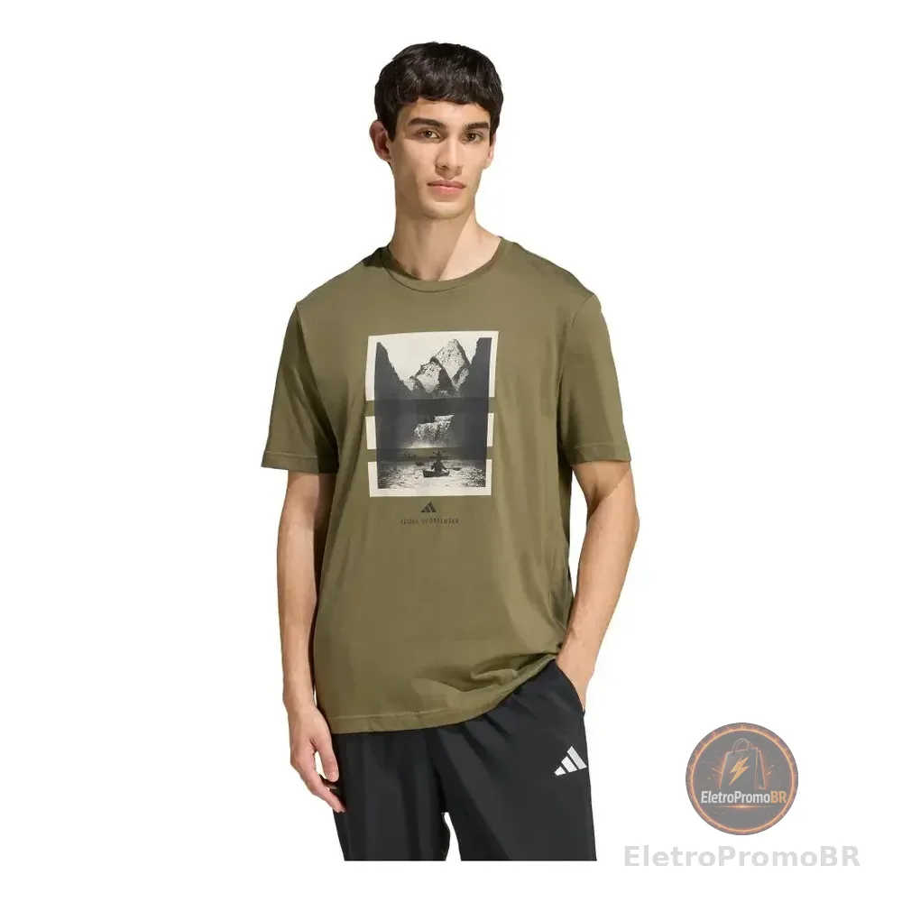 Camiseta Estampada Outdoor Kayaking adidas Verde P