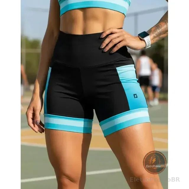 Shorts Corrida Academia Treino C/ Bolsos Sem Trasparência