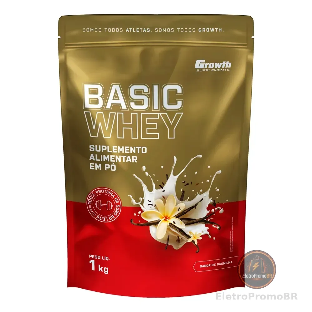 Basic Whey 1kg Growth Supplements Baunilha
