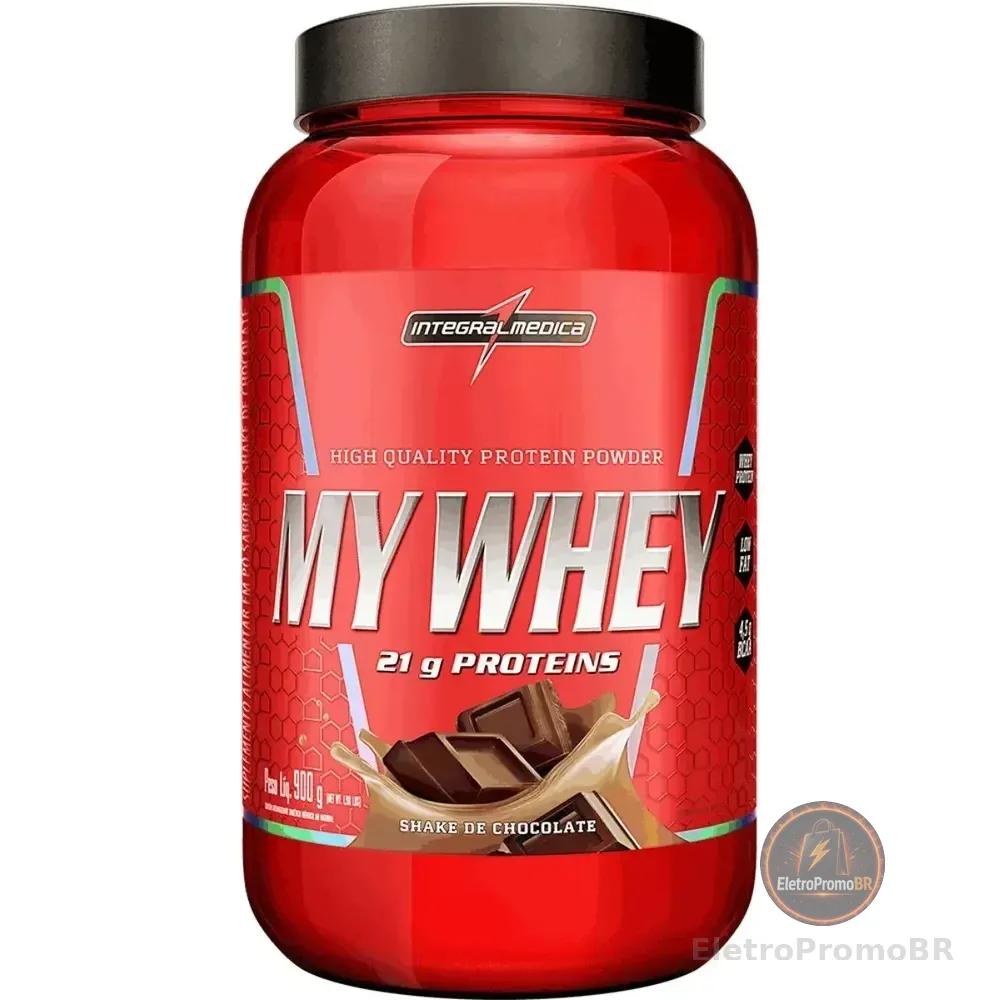 My Whey Shake De Chocolate Pote 900g Integralmédica Chocolate