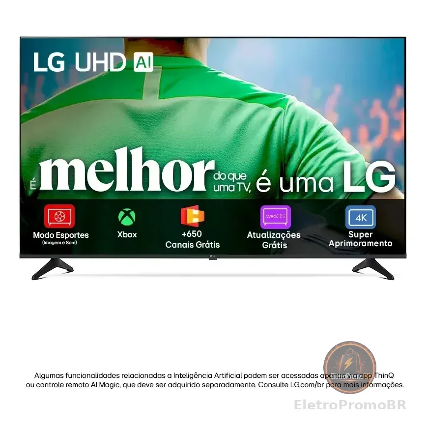 Smart Tv LG Uhd Ai Ua75 65 Polegadas Hdr10 Pro Processador 7 Ai Ger8 Webos 25