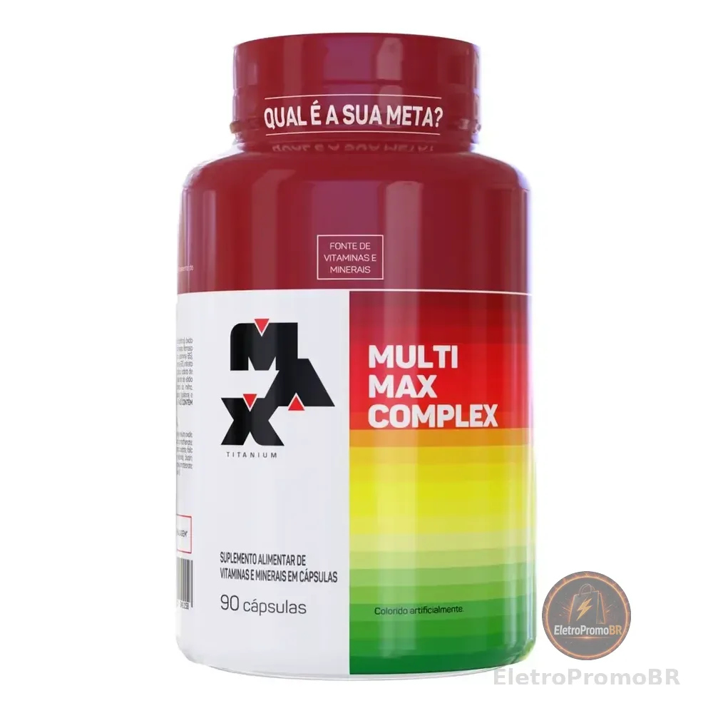Multimax Complex - - 90 Cápsulas - Max Titanium Iso Sabor Natural