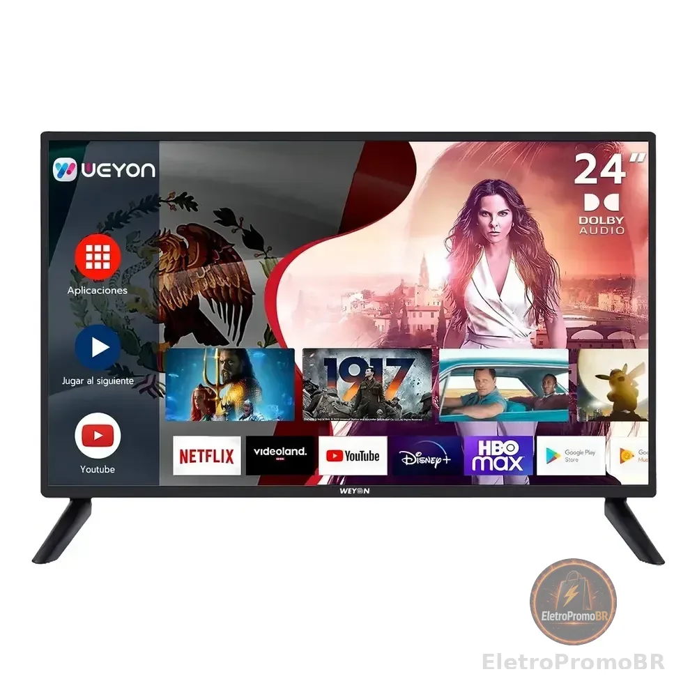 Smart Tv 24 Led Hd Weyon Android 14 Tv Hdmi Usb Wifi 100/240v