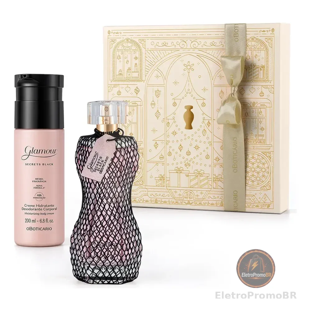 Presente Natal Mães Glamour Secrets Black O Boticário C/2 Ítens Volume Da Unidade 75 Ml