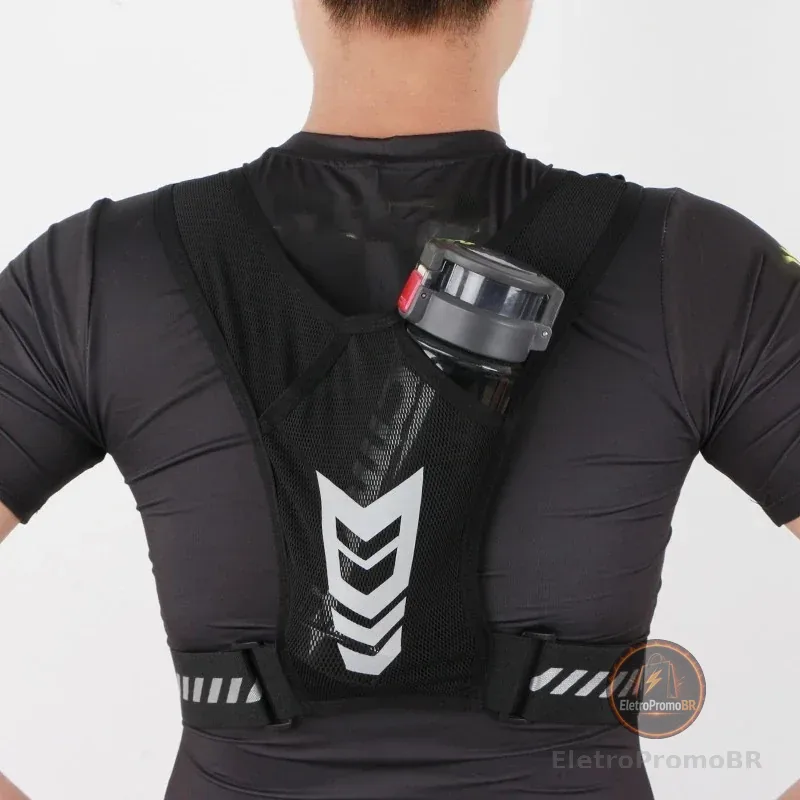 Colete De fitness Esportivo Refletivo De Corrida Respirável No Peito e costas